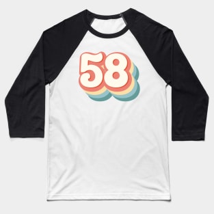 58 Number Baseball T-Shirt